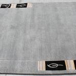 thamelmartUSA R3374 Gorgeous Gray Color Handmade Tibetan Woolen Area Rug 4.7 Feet X 6.7 Feet Made in Nepal
