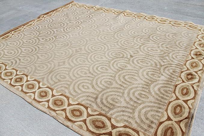 thamelmartUSA Rsg023 Contemporary Woolen Hand Crafted Tibetan Area Rug 8' X 10' Made in Nepal