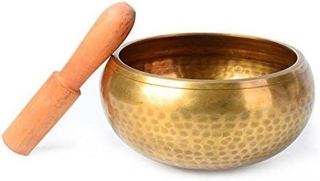 Tibetan Golden Hand Hammered Buddhist Healing Singing Bowl