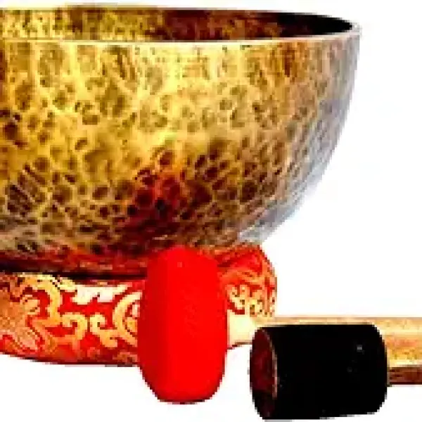 17 Inch Master Pieces ~ Extra Large Master Healing Tibetan Singing Bowl ~ Great use for Meditation, Sound Bath, Body Vibration included Cushion, Mallet and Drum stick, Handmade in Nepal.