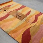 thamelmartUSA R13849 Gorgeous Bold Stripped Design Hand Made Tibetan Woolen Area Rug 6 Feet X 9 Feet Made in Nepal