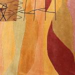 thamelmartUSA R13849 Gorgeous Bold Stripped Design Hand Made Tibetan Woolen Area Rug 6 Feet X 9 Feet Made in Nepal