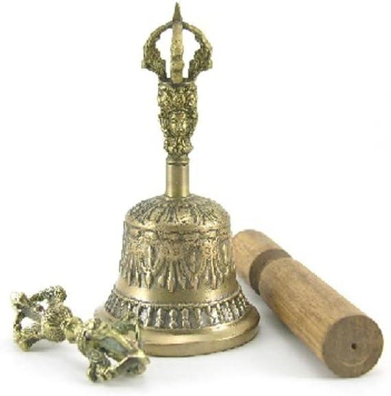 BUDDHIST SACRED SPIRITUAL TIBETAN BELL AND DORJE