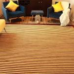 thamelmartUSA R29575 Exclusive Tibetan Wool and Silk Area Rug Chocolate Brown/Gold Color 8 Feet X 10 Feet Handmade in Nepal