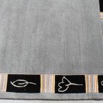 Thamel Mart USA R3374 Gorgeous Gray Color Handmade Tibetan Woolen Area Rug 4.7 Feet X 6.7 Feet Made in Nepal