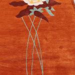Thamel Mart R7842 Gorgeous Contemporary Tibetan Woolen Area Rug 5' X 8' Handmade in Nepal