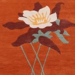 Thamel Mart R7842 Gorgeous Contemporary Tibetan Woolen Area Rug 5' X 8' Handmade in Nepal