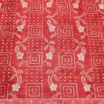 Thamel Mart R1025 Gorgeous Hot Red Color Tibetan Wool and Silk Area Rug 6' X 9' Handmade in Nepal