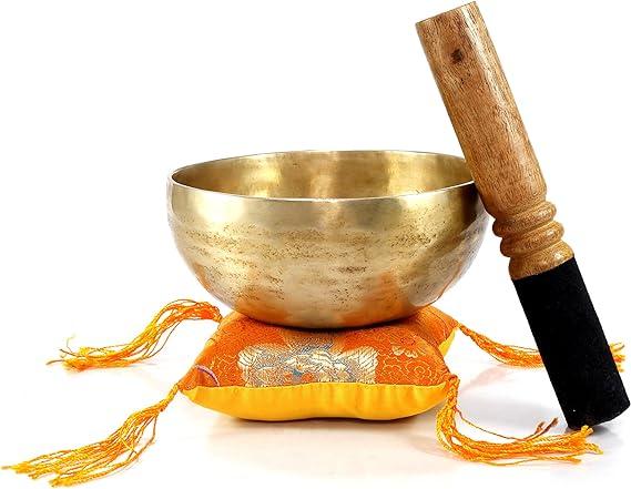 5" Superb B Crown Chakra Old Tibetan Singing Bowl, Meditation bowls,Hand beaten singing bowl