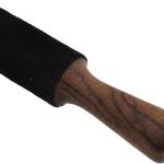 Black Leather-Wrapped Singing Bowl Striker, 7 x 1.5 Inches, Singing Bowl Mallet, Gong Mallet, Puja