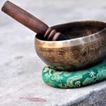 4" Mantra Carved Buddha Tibetan Singing Bowl, Hand Hammered Nepal