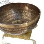 10 Inch Mantra carved G Chakra Tibetan Singing Bowl,meditation bowl,Handmade singing bowl from Nepal