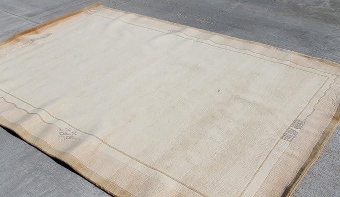 Thamel Mart RSG709 Gorgeous Contemporary Tibetan Woolen Area Rug 6.7' X 9.8' Handmade in Nepal