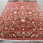 Thamel Mart R1143 Superb Rich Red Color Tibetan Wool & Silk Rug 6' X 9' Handmade in Nepal