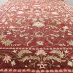 Thamel Mart R1143 Superb Rich Red Color Tibetan Wool & Silk Rug 6' X 9' Handmade in Nepal