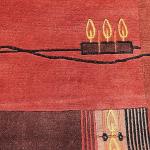 Thamel Mart USA R17748 Gorgeous Custom Made Hand Knotted Tibetan Woolen Area Rug 5 Feet X 8 Feet Made in Nepal