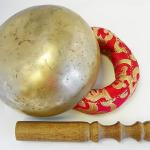 F267 5" Palm Size Energetic Root 'C' Chakra Healing Tibetan Singing Bowl Made in Nepal