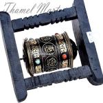 7"tall table top.wall Prayer Wheel-8 Auspicious symbols,dharma wheel,Buddhist.