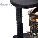 7"tall table top.wall Prayer Wheel-8 Auspicious symbols,dharma wheel,Buddhist.