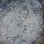 11 Inch Finest Meditation Mantra Carvsinging bowl, etching Tibetan Art and Budha, Singing Bowl With Drum