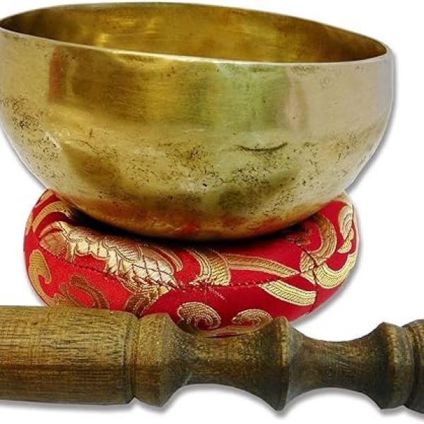5" Palm Size Energetic Healing Tibetan Singing Bowl Handmade Made in Nepal