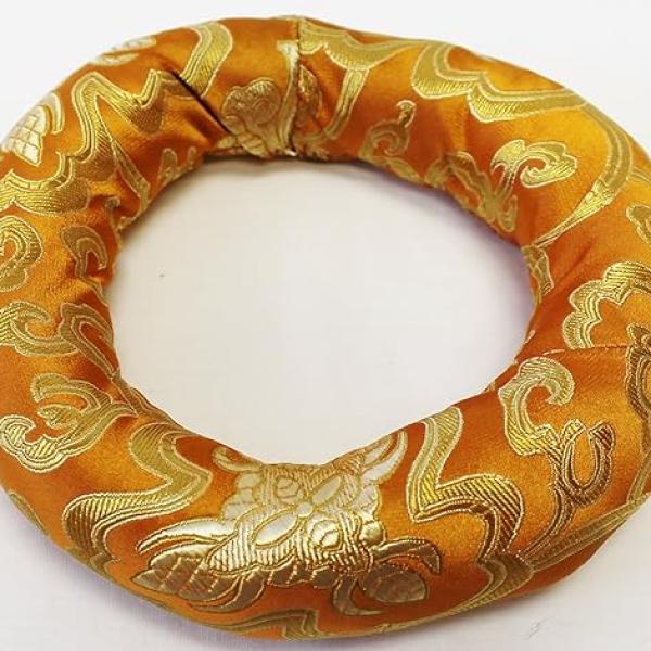 6" Silk Brocade Ring Cushion Pillow for Tibetan Singing Bowl~Best for Bowl size 7"-8"