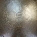 F614 19" Very Artistic Tibetan Temple Disc Gong Hand Made in Nepal
