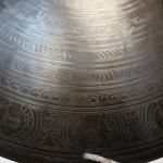 F614 19" Very Artistic Tibetan Temple Disc Gong Hand Made in Nepal