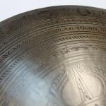 F614 19" Very Artistic Tibetan Temple Disc Gong Hand Made in Nepal