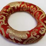 F1041/F783 Silk Brocade Cushion Pillow for Tibetan Singing Bowl Handmade in Nepal