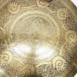 F1055/F606 21.75" Very Artistic Tibetan Temple Disc Gong Hand Made in Nepal