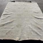 Thamel Mart R2537/021 Exclusive Handmade Neutral Color Tibetan Wool and Silk Area Rug 6' X 9' Handmade in Nepal