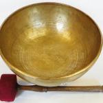 AA609 Large Size 10" Energetic Crown 'B' Chakra Healing Tibetan Singing Bowl Made in Nepal