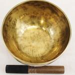 J863 7" Energetic Throat "G" Chakra Healing Hand Hammered Tibetan Singing Bowl Made in Nepal