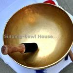 10" Large Master Healing Hand hammered Tibetan Singing Bowl ~ Great for Meditation, Yoga, Sound Bath, Mindfulness, Relaxation ~ Cushion, Wooden Mallet & Drumstick Included