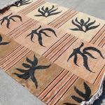 RSG4885 Gorgeous Modern Design Hand Made Tibetan Woolen Area Rug 4.7 Feet X 6.7 Feet Made in Nepal