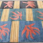 RSG4729 Gorgeous Modern Design Hand Made Tibetan Woolen Area Rug 4.7 Feet X 6.7 Feet Made in Nepal