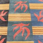 RSG4729 Gorgeous Modern Design Hand Made Tibetan Woolen Area Rug 4.7 Feet X 6.7 Feet Made in Nepal