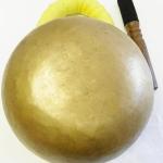C267B 8" Energetic Solar 'E' Chakra Healing Tibetan Singing Bowl Made in Nepal