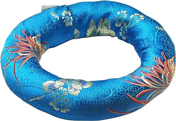 Tibetan Singing Bowl Ring, Singing Bowl Cushion, Singing Bowl Pillow (Turquoise)
