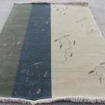Thamel Mart R16170 One of a Kind Thick Woolen Pile Tibetan Area Rug 5.6' X 7.10' Handmade in Nepal