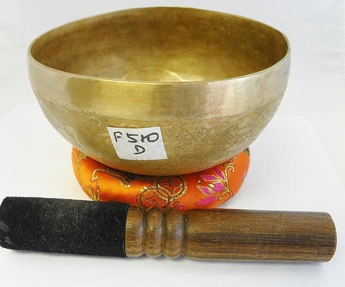 F510 6" Energetic F510 Sacral 'D' Chakra Healing Hand Hammered Tibetan Singing Bowl Made in Nepal10