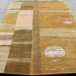 Thamel Mart R11575 Gorgeous Color Hand Made Tibetan Wool and Silk Area Rug 6' X 9' Handmade in Nepal