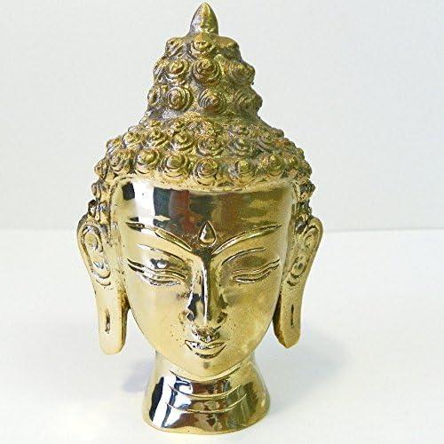 F702 Stunning Table Top Tibetan Buddha's Head Very Charming & Lovely Hand Crafted in Nepal