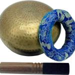 2.2 Pounds Large 5.90 Inches Meditation Grade Professional Quality Hand Hammered Tibetan Singing Bowl