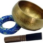 2.2 Pounds Large 5.90 Inches Meditation Grade Professional Quality Hand Hammered Tibetan Singing Bowl
