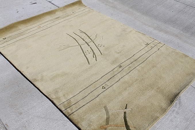 Thamel Mart USA R4896 Gorgeous Color Hand Made Tibetan Woolen Area Rug 4.7 Ft X 6.7 Ft Made in Nepal