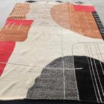 Thamel Mart R9655 Gorgeous All Natural Fibers Multi Color Modern Tibetan Area Rug 6' X 9' Handmade in Nepal