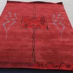 Thamel Mart USA R14051 Gorgeous Custom Made Hand Knotted Tibetan Woolen Area Rug 5 Feet X 8 Feet Made in Nepal