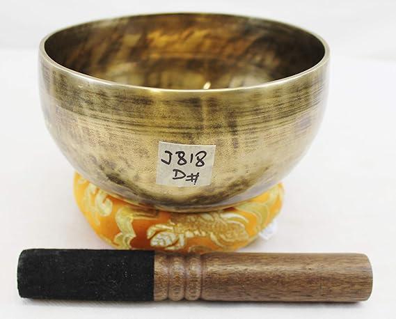 F533-F506 5.75" Energetic Sacral 'D' Chakra Healing Hand Hammered Tibetan Singing Bowl Made in Nepal4